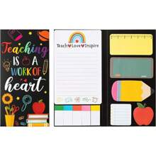 Teacher's Day Theme Sticky Note Combination, Cute School Theme, Account Stickers, Cartoon Sticky Notes