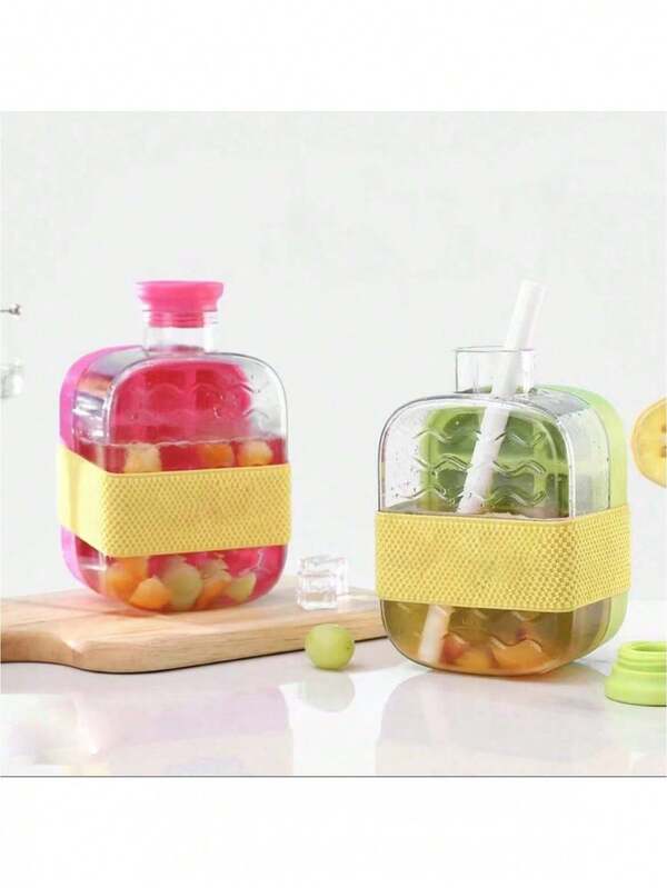 1 pieza Cubo de hielo y vaso 2 en 1 de fácil liberación, con mecanismo de presión, adecuado para cócteles fríos, whisky y bebidas