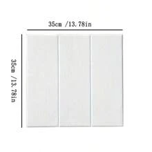 50pcs/100pcs 3D Wall Tile Sticker, Wood Grain Self-Adhesive Anti-Collision Sticker, Waterproof Moisture-Proof Ceiling Sticker, Easy To Stick And Peel, Easy To Clean And Free Cutting, For Kitchen Living Room Bathroom Corridor