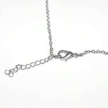 1 件优雅月亮吊坠不锈钢项链，适合送给女孩的礼物 - 銀色 - 查看 7