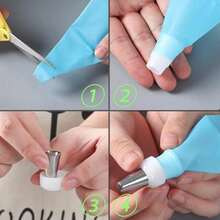 27Pcs Russian Frosting Piping Nozzle Set Stainless Steel Flower Cream Pastry Tips With Bags For Cupcake Cake Baking Kitchen Utensils - set - View 6