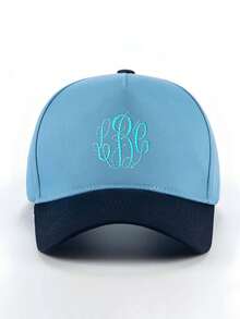 Customized Embroidered Name Baseball Cap - Lightweight, Breathable, Adjustable, Unisex For Wedding, Valentine's Day And Holiday Gifts (Hand Wash Only), Personalized Headwear, Casual Style, Embroidered Design - Multicolor - View 4