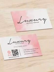 200/500/1000 Personalized Customized Business Cards, 9x5.4cm/3.5x2.1in, Can Be Customized With Logos, Images, Text And Other Information, Suitable For Business Cards, Thank-You Cards, Invitation Cards, Enterprise Introductions, Product Promotions, Etc,School Supplies,Back To School