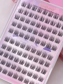 90 Clusters Stick On Lashes C Curl Self Adhesive Eyelashes Pre-Bond Individual Lash Clusters 10-13mm Wear No Glue Needed Eyelash Reusable Natural Soft Eyelash Extension Long Lasting Japanese Korean False Eyelashes Gift For Women & Girl Large Capacity Segmented Fake Eyelash With Adhesive Lash Clusters,Eye Lash Clusters,Individual Eyelashes,Lashes,Fake Lashes - C - 查看 6