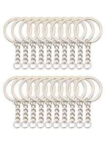 60pcs Simple Elegant Metallic Keychain, Suitable For Everyday Use And Attachments School Car Accessories Cute Goth Y2k