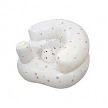 White Inflatable Children's Bath Chair, Heart-Shaped Design - Portable, Foldable, Non-Slip Kids Learning Chair, PVC Material, Fun Bathing Stool, Portable Children's Chair | Heart-Shaped Chair | Children's Furniture - Multicolor - View 16
