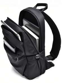 Mochila de pecho para hombres para senderismo - Correa acolchada ajustable para accesorios de campamento/viaje - Bolso bandolera urbano diario, mochila deportiva para gimnasio, bolso de pecho para ir al trabajo - Multicolor - Ver 3