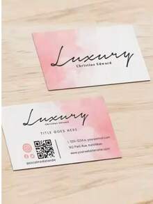 200/500/1000 Personalized Customized Business Cards, 9x5.4cm/3.5x2.1in, Can Be Customized With Logos, Images, Text And Other Information, Suitable For Business Cards, Thank-You Cards, Invitation Cards, Enterprise Introductions, Product Promotions, Etc,School Supplies,Back To School