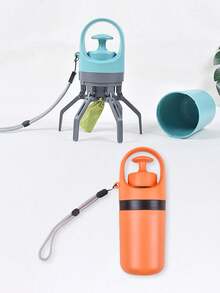 1 件宠物粪便铲，便携式户外狗屎铲分配器（附带 1 卷随机颜色垃圾袋） - 彩色 - 查看 9