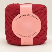 1 Stück 280 g dicker, hochelastischer Polyestergarn T-Shirt Garn zum Stricken, Häkeln von Kleidung, Taschen, Hausschuhen - Bastelseidenband Garn