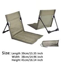1 pièce Chaise de camping pliable portable de couleurs multiples pour l'extérieur, le jardin, le parc. Chaise paresseuse avec  et coussin. Chaise pliante de pique-nique et de camping confortable pour la plage. Facile à transporter, idéal pour les aventures en extérieur