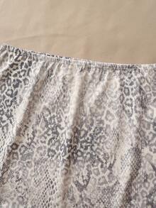 DONICY Damen Zweiteiler mit bedrucktem ärmellosen Top und Mini Bodycon Rock Set + kurzer Rock Set, Frühling/Sommer/Herbst Top mit Taillengürtel, sexy heißer Mädchen Urlaubs Boho-Stil Herbstbekleidung geeignet für Partys, Dates, Konzerte