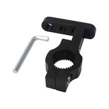 1pc Motorcycle Extension Bracket 22mm Diameter Universal Aluminum Alloy Universal 8mm/6mm/5mm 4 Screw Hole Expansion Bracket Mobile Phone Bracket Spotlight Fixed Installation Bracket Suitable For Motorcycle Off-Road Vehicle Accessories