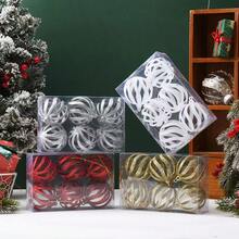 Set de 6 piezas de decoraciones navideñas, bolas colgantes navideñas creativas, adecuadas para decorar el árbol, perfectas para el hogar, centro comercial, hotel, cafetería, restaurante y celebraciones navideñas al aire libre, decoraciones navideñas para el hogar, regalos navideños, decoración navideña - Multicolor - Ver 8