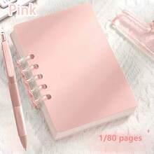 4PCS Transparent PP Cover Notebook, 160 Pages Of A7 Line Spiral Notebooks, Coil Notebook,Made With High-Quality Acid-Free Paper, Suitable For Bullet Journaling, Sketching, Double Wire Binding, And Ideal For Students And Office Supplies,Back To School Supplies