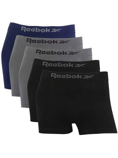 Reebok Kit 5 Cueca Boxer Masculino Original Adulto Masculina Premium