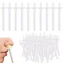 10 Peças/20 Peças Hastes descartáveis para cera de nariz - Aplicadores de plástico de fácil uso com espátulas para limpeza eficiente das narinas e remoção de pelos do nariz, ideal para rotina de beleza em casa, fácil de usar - sem puxar ou irritação. Mantém as narinas limpas, aumentando a confiança. Ideal para cuidados diários, tamanho amigável para viagens - Perfeito para homens e mulheres, mantém a higiene nasal. Uma ferramenta de cuidados essencial