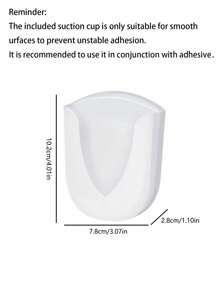 1pc Kitchen Ladle Holder, Suction Cup Spoon Rest Rack For Rice Cooker, Ladle & Soup Spoon Hanger, Household Utensil Storage