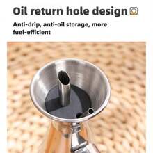 500ml防滴漏不锈钢漏斗油壶大容量家用厨房油醋瓶 - 500ML - 查看 2