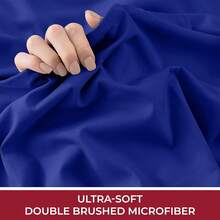 Mellanni King Fitted Sheet - Iconic Bedding Sheets With Up To 16 Inch Deep Pocket - Soft & Cooling - Fade & Stain Resistant - 1 PC (King, Light Blue) - 1597 Royal Blue - View 6