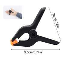 12 piezas Pinzas de resorte de plástico resistente de 3 pulgadas, pinzas de resorte multiusos aptas para trabajos en madera, estudio fotográfico, manualidades