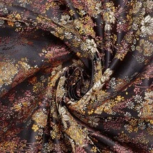 MAGICALCUTDIE Flower Pattern Polyster Fabrics Clothing Accesories Black 745mm 1m/Pc - 黑色 - 查看 1