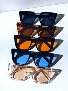 3 件时尚方形框架猫眼太阳镜，适合钓鱼、旅行、徒步旅行和摄影海滩配件女士太阳镜太阳镜色调基本款，适合毛衣牛仔裤运动裤连帽衫夹克连衣裙和长袖衬衫时尚遮阳优雅装扮家庭出游旅行度假夏季海滩度假、户外、旅行