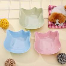 6 Piezas Tazones para Gatos - Tazones de Agua y Comida para Gatitos y Cachorros, Tazón de Plástico PP Multiusos para Mascotas Gatos/Perros/Animales Pequeños, Tazón de Alimentación y Agua para Mascotas, Diseño Lindo, Azul Rosa Verde.