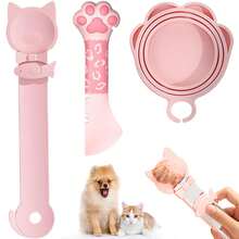 3pcs Cat Treat Squeeze Spoon, Cat Stick Feeding Spoon, Multifunctional Cat Treat Dispenser, Convenient Cat Licking Spoon, Cat Food Spoon For Wet Food (3 Colors), Cat/Dog Food Can Lid, Silicone Cat Food Scoop Or Can Opener, Cat Treat Spoon, Multifunctional Cat Treat Dispenser Spoon, 1pc Cat Can Lid And 2pcs Cat Food Spoon For Wet Food (Pink) - Multicolor - View 1