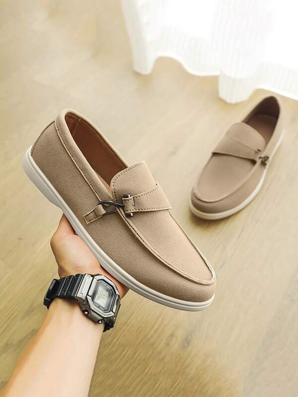 Men's Loafers, Summer New Non-Slip Wear-Resistant Flat Comfortable Slip-On Shoes, Outdoor Casual Driving Shoes Large Size Breathable Moccasins, Fashion Luxury Deodorizing Canvas Sneakers, Colorblock Casual Boat Shoes, All Season Straw-Sole Slouchy Shoes