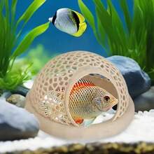 Betta Cave Floating Betta Shrimp Cave Aquarium Hammock Resting Fish Tank Decorations Feeding Breeding House Fish Tank Decorations - Multicolor - View 4