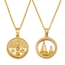 1pc Yezidi Lalish Peacock Pendant Necklaces Stainless Steel Yazidis Jewelry - Multicolor - View 1