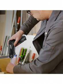 1件/8件/47件套可充电无线电动螺丝刀套装 - 旋转工具套装，包含多功能迷你电钻、LED灯和便携箱 - 非常适合DIY、家居维修和木工项目，3.6V无绳电动螺丝刀套装，带LED照明，适合家庭DIY - 彩色 - 查看 3