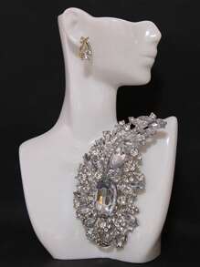 Spilla a forma di fiore in cristallo per donna, spille con strass, per borsa, maglione, cappotto, cappello, scarpe, abito, tailleur