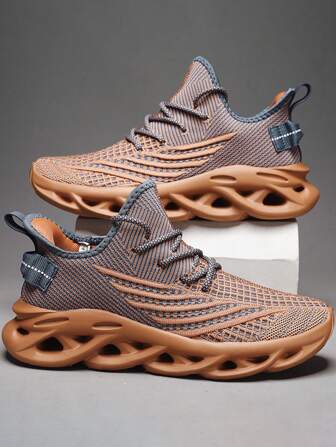 2025春夏新款超轻透气情侣运动鞋户外休闲运动鞋跑步鞋舒适登山鞋MD蜂窝复合大底防滑柔软舒适随机不对称图案