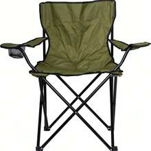 FENGSEN Folding Camping Chair For Outdoor, Garden, Fishing, Lightweight And Waterproof Camping Chair, Portable And Foldable Camping Chair - 軍綠色 - 查看 3