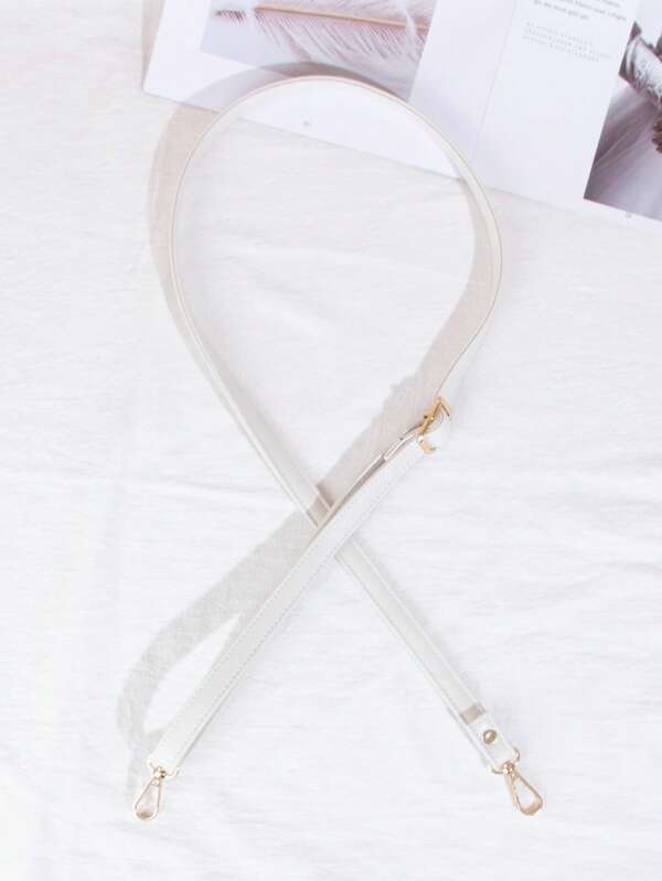 1 قطعة سير حقيبة جلد اصطناعي بلون أحادي بسيط قابل للتعديل