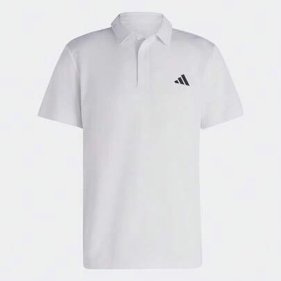 Adidas 男款 FAB POLO 短袖 T 恤，针织领上衣 THR8729