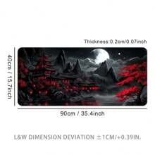 Bai Yue Gu Lou Extra Large Mouse Pad, Gaming Desk Mat, Big Size Keyboard Pad, Washable, Anti-Slip Rubber Base, Locked Edges, Gift Mouse Pad, Desktop Protector, Study Desk Mat, Multiple Sizes Available, Computer Keyboard Pad, Laptop Pad, School Supplies,Back To School
