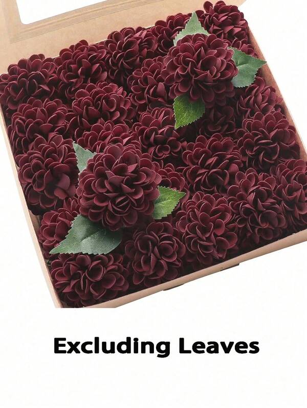 25pcs, Foam Hydrangea Artificial Flower Roses, Real Touch Fake Foam Roses For Valentines Day DIY Bouquets Wedding Party Baby Shower Home Decorations(Excluding Leaves)
