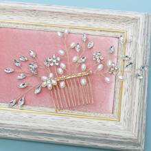 Peigne à cheveux populaire avec perles et strass, accessoire de coiffure pour mariage, robe de mariée, cérémonie