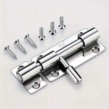 Barrel Bolt Latch, Sliding Door Latch Lock, 304 Stainless Steel Thickened, Slide Bolt Latch With Screws