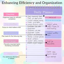OVLOOK Customized Student Planner/Daily Time Management Spiral Notebook, A5 Size School Supplies,Back To School