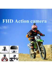 4K HD Sports Camera, Dual Screen Ultimate Experience With Rechargeable Battery, 32GB Memory Card And 170° Wide Angle Lens, Protective Case Included - Capture Your Adventures In Stunning Clarity And Detail, Extreme Sports, Modern Camera, Reliable Construction, Action Camera, Content Creators, Travel Vlogging, Compact Design, Highquality Lens, Adventure Seekers(Equipped With A 1050mAh High-Capacity Battery)