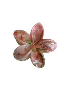 3pcs/1pc Women 7.6cm/2.99in Green, Magenta, Light Pink Ombre Large Flower Shaped Hair Clips, Fashion Versatile High-End Elegant Minimalist Headwear, Suitable For Daily Casual, Party, Commute, Beach, Ponytail, Bun Hairstyle, Washing Face, Makeup, Outfit Accessory, School Stuff, College Hair Accessories Fashion Hair Claw Clips Autumn Accessories Fall Winter For Vacation Outfits Woman