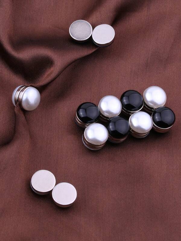 SHAN LI HUA 2pcs/8pcs/12pcs Fashionable Minimalist Middle East Headscarf Magnet Invisible Scarf Clip, Anti-Slip Scarf Hijab Accessories