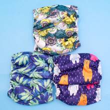 3pcs Male Dog Belly Bands Dog Pants Small Dog Cloth Diaper Reusable Absorbent Pad, Pet Supplies Anti-Harassment Leash