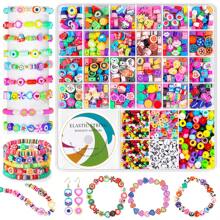 1500pcs/7500pcs Loom Bracelet Making Kit, Loom Bands, Rubber Ring Craft Gift, Refill Loom Bands Set, Loom Band Kit, Colorful Loom Band Set, For DIY Friendship Bracelet & Necklace Personalized Creation