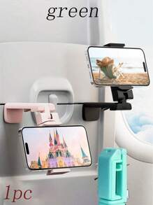 3/2/1 pieza Soporte de teléfono para vuelo, soporte de viaje portátil plegable y ajustable con rotación de 360° para escritorio, asiento de tren, maletero, gabinete de cocina compatible - Construcción de plástico duradero, gancho de teléfono portátil plegable, soporte universal de teléfono para celulares, viaje, hogar, oficina.