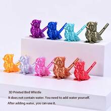 1 Pc New Whistle, New Waterfowl Whistle. Oral Muscle Training To Learn Bird Calls. 3D Printed Blow Birdie Toy, Realistic Whistle Model, Can Be Filled With Water, Party & Birthday Gift[Style/Color Random, Without Water Inside, Need To Add Water Yourself] - Multicolor - View 16